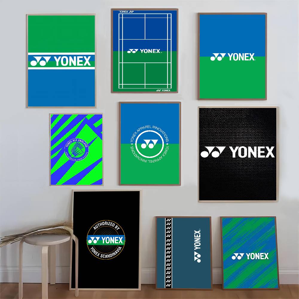Badminton Yonex - Pôsteres clássicos vintage de badminton Y-Yonex,