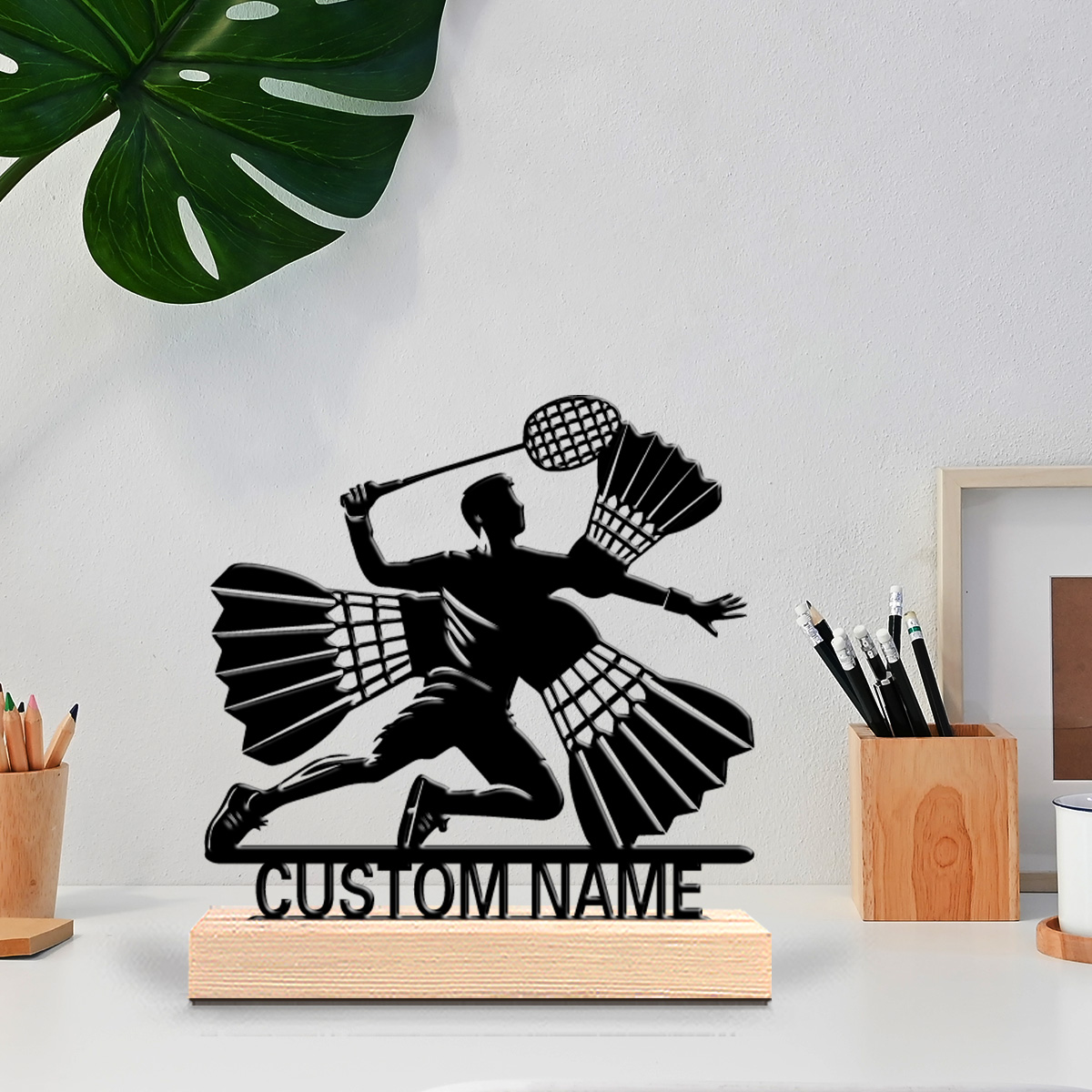 1 peça Escultura de Metal Pers - Badminton Badminton avaliação e preço
